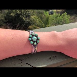 Sterling Silver handcrafted torqiouse cuff